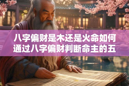 八字偏财是木还是火命如何通过八字偏财判断命主的五行属性