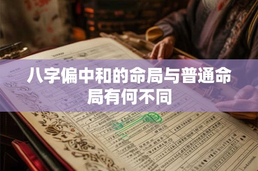 八字偏中和的命局与普通命局有何不同