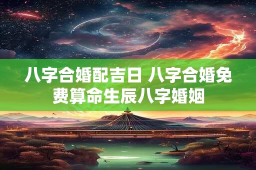 八字合婚配吉日 八字合婚免费算命生辰八字婚姻