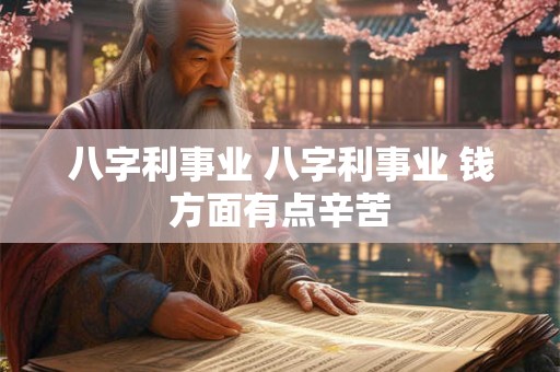 八字利事业 八字利事业 钱方面有点辛苦