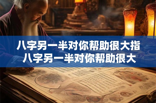 八字另一半对你帮助很大指 八字另一半对你帮助很大指什么意思