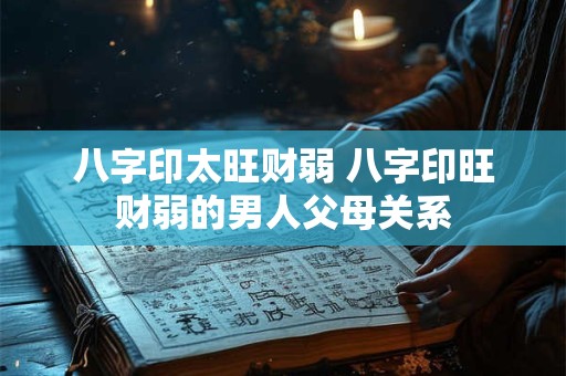 八字印太旺财弱 八字印旺财弱的男人父母关系