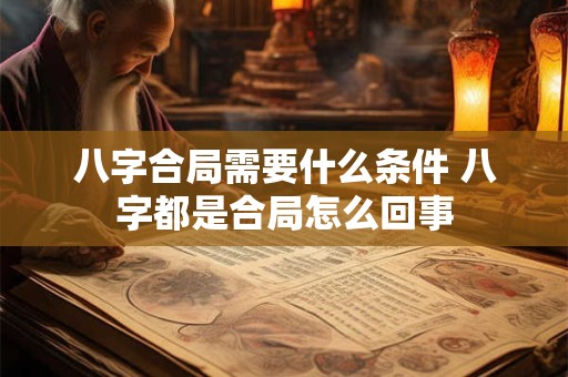 八字合局需要什么条件 八字都是合局怎么回事