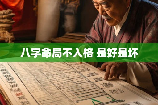 八字命局不入格 是好是坏