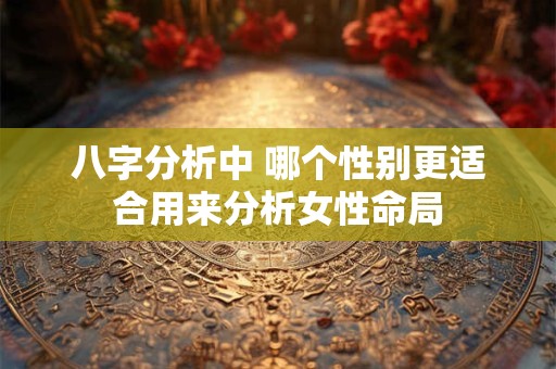 八字分析中 哪个性别更适合用来分析女性命局