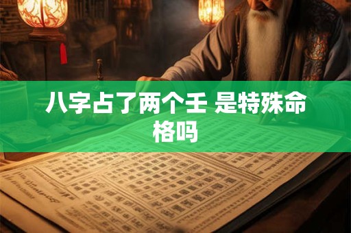 八字占了两个壬 是特殊命格吗