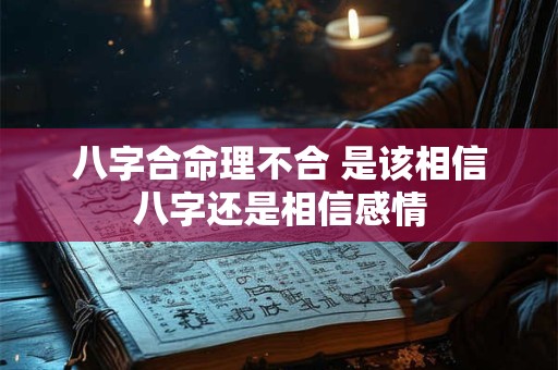 详细阅读:八字合命理不合 是该相信八字还是相信感情 八字合命理不合 是该相信八字还是相信感情