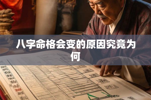八字命格会变的原因究竟为何