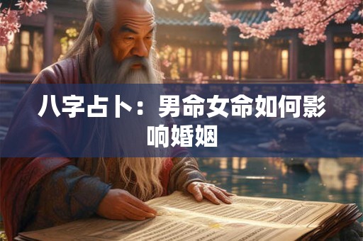 八字占卜：男命女命如何影响婚姻