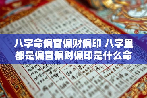 八字命偏官偏财偏印 八字里都是偏官偏财偏印是什么命啊