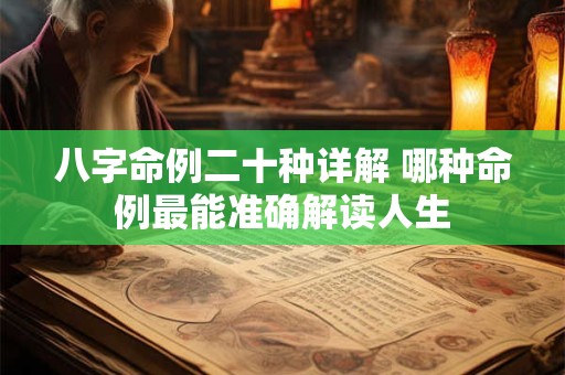 八字命例二十种详解 哪种命例最能准确解读人生