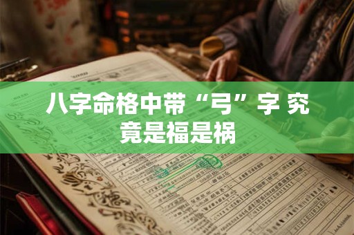 八字命格中带“弓”字 究竟是福是祸