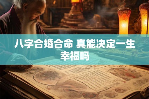 八字合婚合命 真能决定一生幸福吗