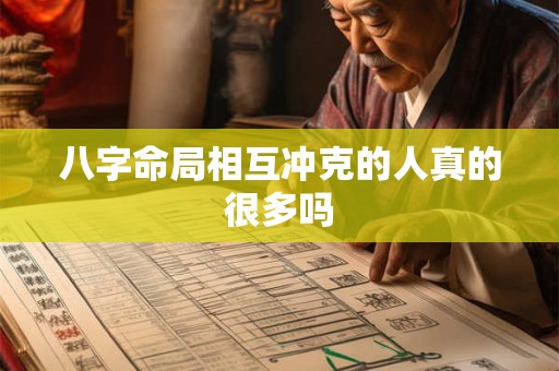 八字命局相互冲克的人真的很多吗