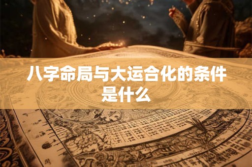 八字命局与大运合化的条件是什么