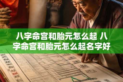 八字命宫和胎元怎么起 八字命宫和胎元怎么起名字好