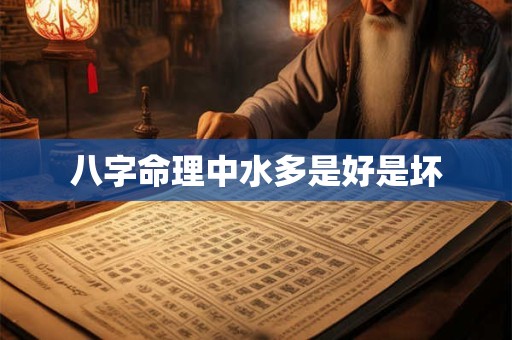 八字命理中水多是好是坏