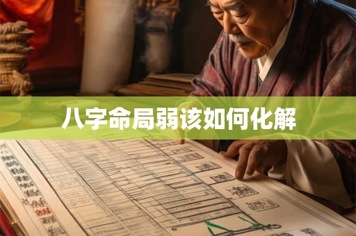 八字命局弱该如何化解 八字命局弱该如何化解