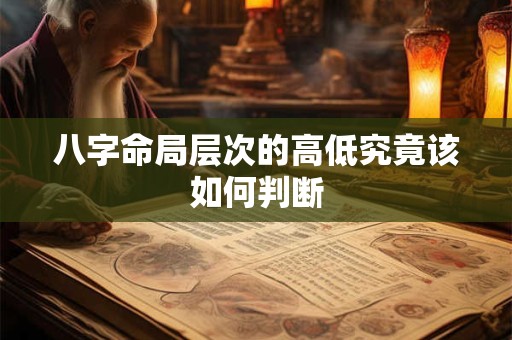 八字命局层次的高低究竟该如何判断