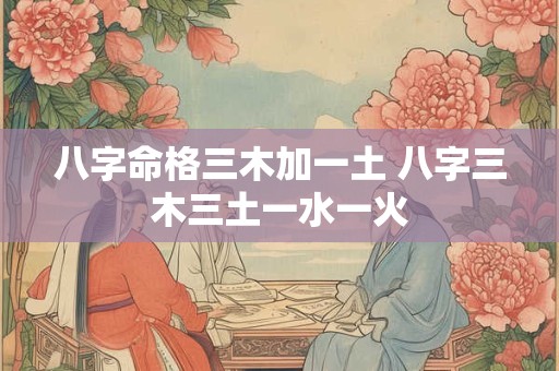 八字命格三木加一土 八字三木三土一水一火