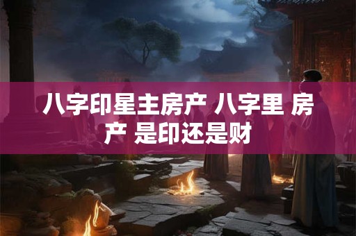 八字印星主房产 八字里 房产 是印还是财