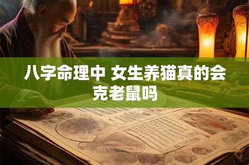 八字命理中 女生养猫真的会克老鼠吗