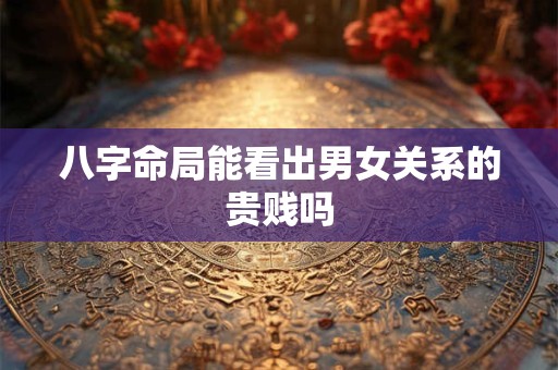 八字命局能看出男女关系的贵贱吗 八字命局能看出男女关系的贵贱吗