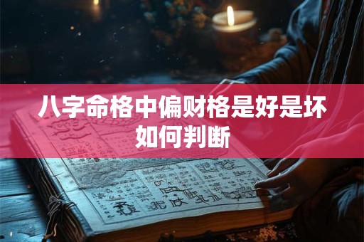 八字命格中偏财格是好是坏如何判断