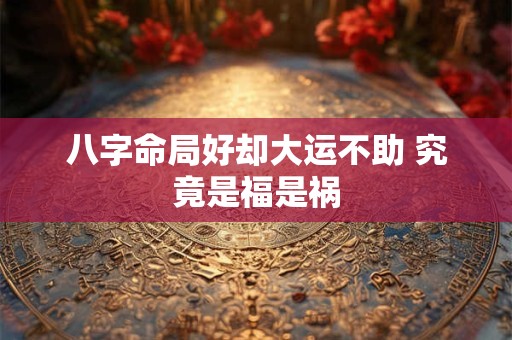 八字命局好却大运不助 究竟是福是祸