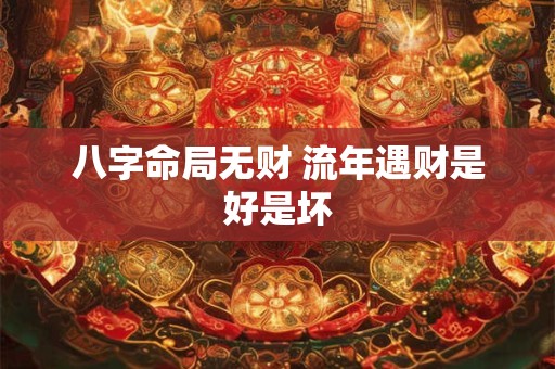 八字命局无财 流年遇财是好是坏
