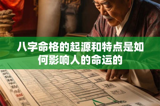 八字命格的起源和特点是如何影响人的命运的