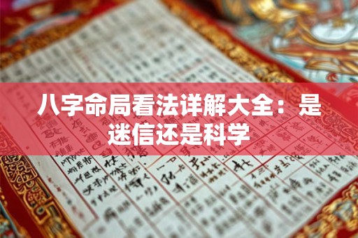 八字命局看法详解大全：是迷信还是科学