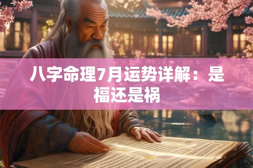 八字命理7月运势详解：是福还是祸