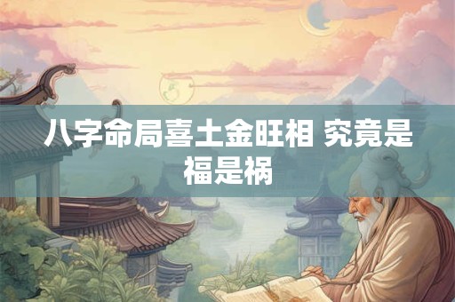 详细阅读:八字命局喜土金旺相 究竟是福是祸 八字命局喜土金旺相 究竟是福是祸