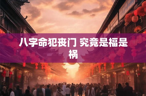 八字命犯丧门 究竟是福是祸