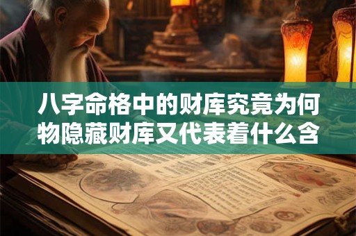 八字命格中的财库究竟为何物隐藏财库又代表着什么含义