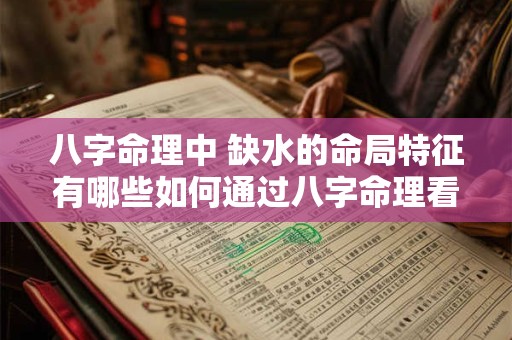 八字命理中 缺水的命局特征有哪些如何通过八字命理看出命里缺水