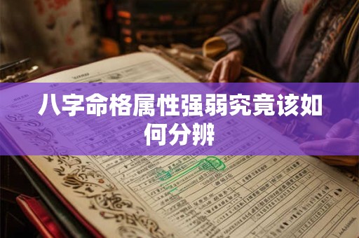八字命格属性强弱究竟该如何分辨