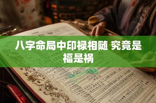 八字命局中印禄相随 究竟是福是祸
