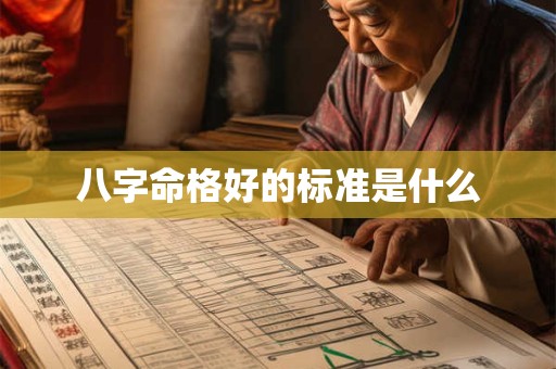 八字命格好的标准是什么