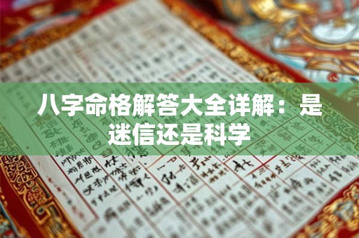 八字命格解答大全详解:是迷信还是科学 八字命格解答大全详解:是迷信还是科学