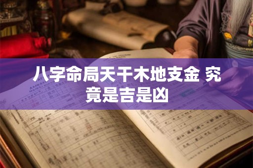 八字命局天干木地支金 究竟是吉是凶