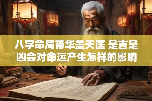 八字命局带华盖天医 是吉是凶会对命运产生怎样的影响