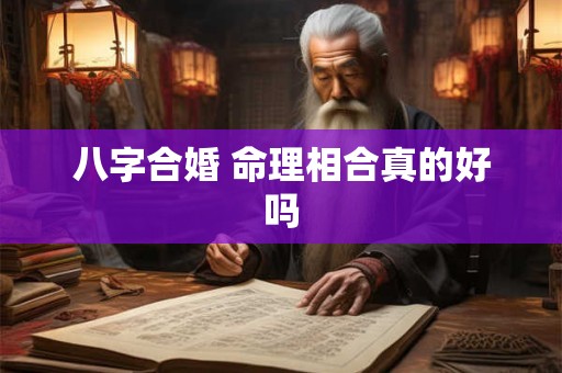 八字合婚 命理相合真的好吗 八字合婚 命理相合真的好吗