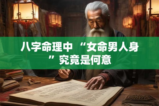八字命理中 “女命男人身”究竟是何意