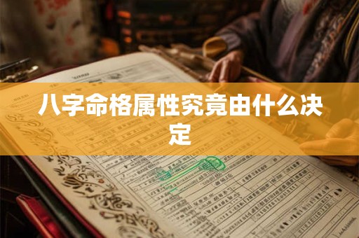 八字命格属性究竟由什么决定