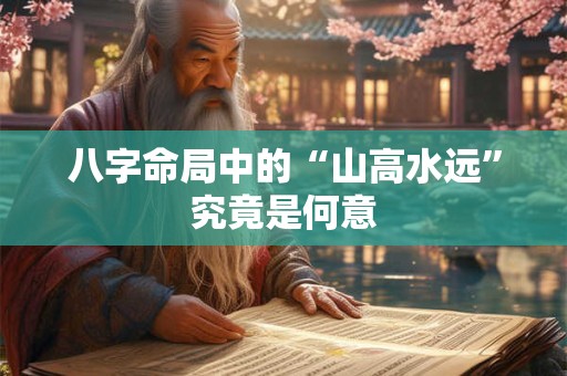 八字命局中的“山高水远”究竟是何意