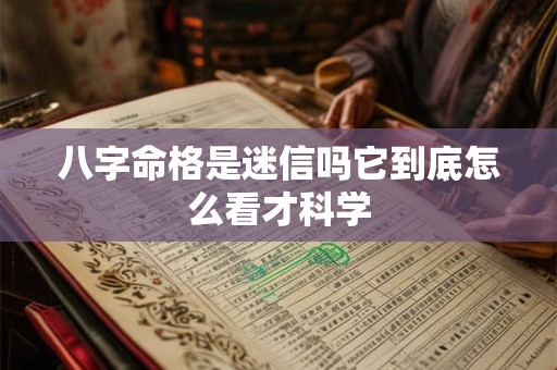 八字命格是迷信吗它到底怎么看才科学