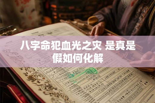 八字命犯血光之灾 是真是假如何化解