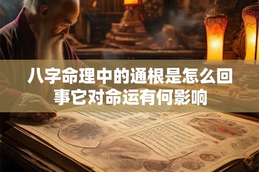 八字命理中的通根是怎么回事它对命运有何影响